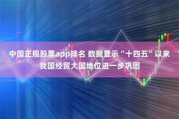 中国正规股票app排名 数据显示“十四五”以来我国经贸大国地位进一步巩固