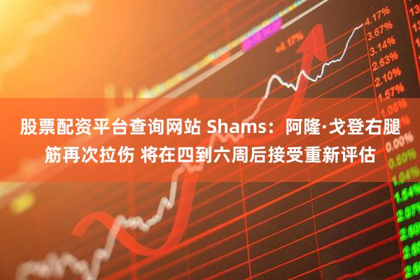 股票配资平台查询网站 Shams：阿隆·戈登右腿筋再次拉伤 将在四到六周后接受重新评估