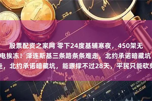 股票配资之家网 零下24度基辅寒夜，450架无人机炸瘫电站，百万人断电挨冻！泽连斯基三条路条条难走，北约承诺暗藏坑，能源撑不过28天，平民只能砍柴取暖